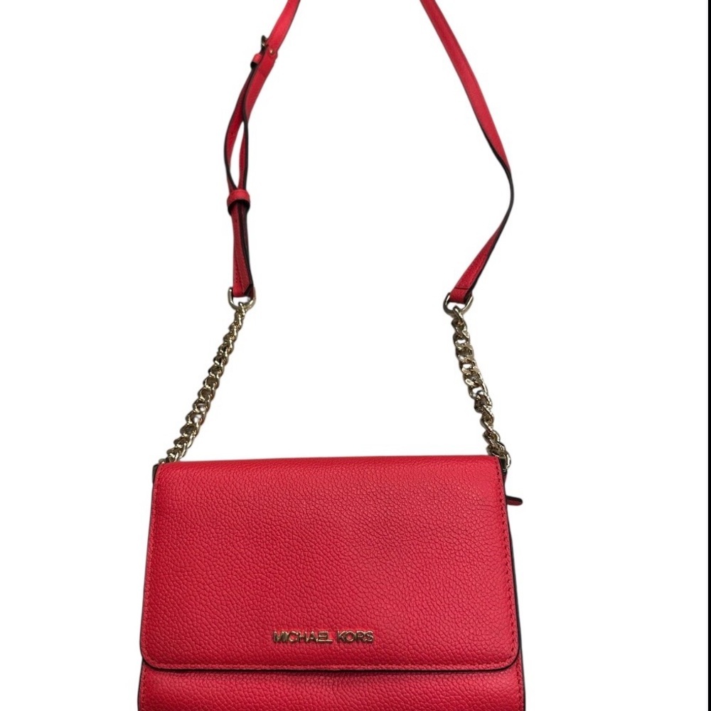 Michael Kors Jet Set Travel 3-in-1 Crossbody Bag Purse - Color: Coral Reef - Picture 3 of 10